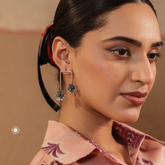 Dilkash Twin Flower Earring