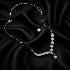 Sterling Silver Sparkling Treasure Timeless Mangalsutra