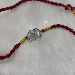 Sterling Silver Comfy Elephant Rakhi (Kids)