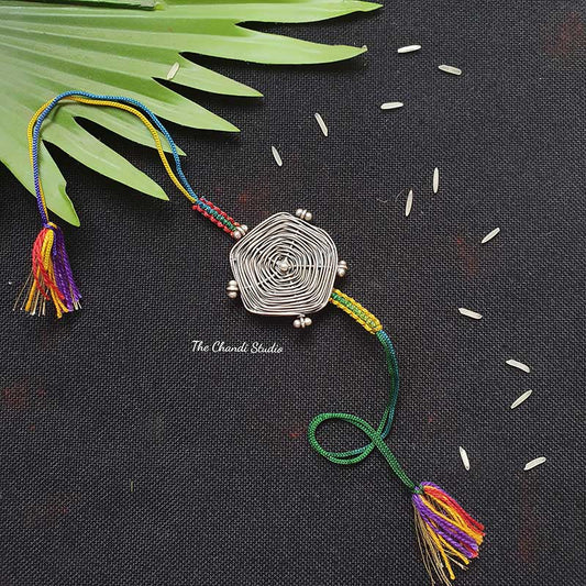 Sterling Silver Brooch Rakhi