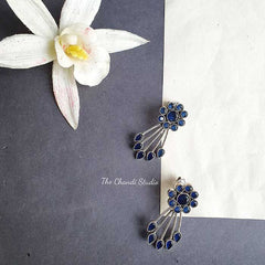 Floral Spike Stone Earring