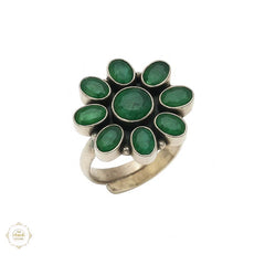 Sterling Silver Classic Navratna Ring