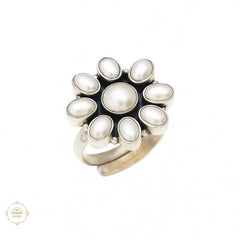 Sterling Silver Classic Navratna Ring