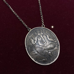 Sterling Silver Ganesha Necklace