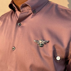 Sparkling Silver Dancing Honeybee Brooch