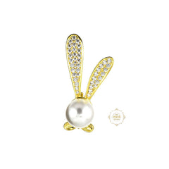 Sparkling Pearl Flutter Brooch