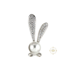 Sparkling Pearl Flutter Brooch