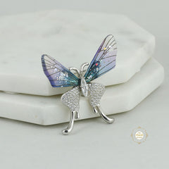 Sparkling Fairy Winged Brooch