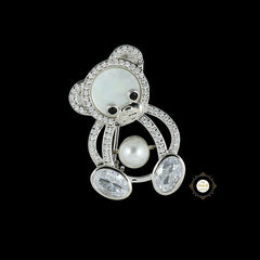 Sparkling Bear Hug Brooch