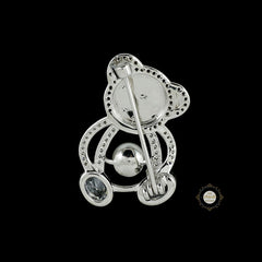 Sparkling Bear Hug Brooch