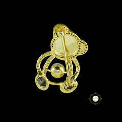 Sparkling Bear Hug Brooch