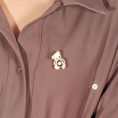 Sparkling Bear Hug Brooch