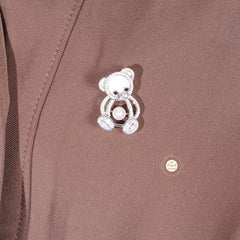 Sparkling Bear Hug Brooch