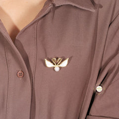 Sparkling Swan Love Brooch