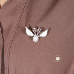 Sparkling Swan Love Brooch