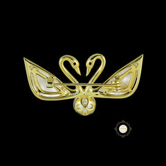 Sparkling Swan Love Brooch