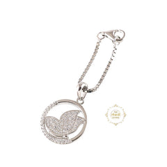 Sparkling Silver Luminous Lotus Charm
