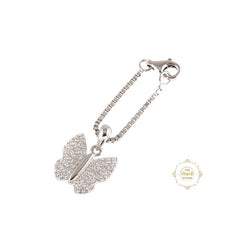 Sparkling Silver Butterfly Bliss Charm