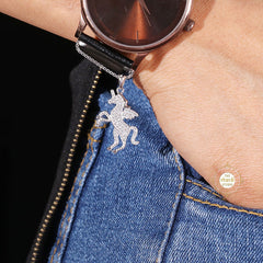 Sparkling Silver Mystic Unicorn Charm