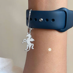Sparkling Silver Mystic Unicorn Charm