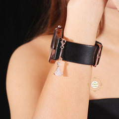 Sparkling Silver Rose Gold Shimmering Breeze Charm