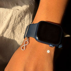 Sparkling Silver Infinity Charm