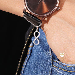 Sparkling Silver Infinity Charm