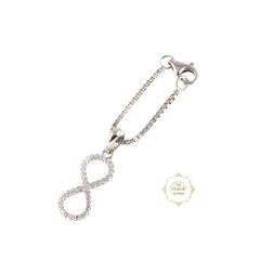 Sparkling Silver Infinity Charm