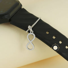 Sparkling Silver Infinity Charm