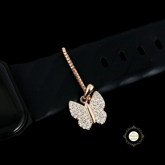 Sparkling Silver Butterfly   Bliss Charm
