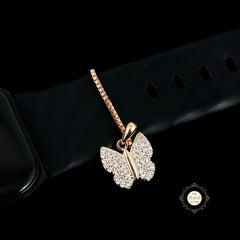 Sparkling Silver Butterfly   Bliss Charm