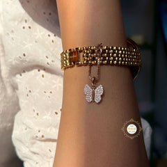 Sparkling Silver Butterfly   Bliss Charm