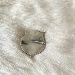 Sterling Silver Tiranga Bharat Brooch