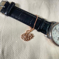 Sterling Silver Sparkling Swan Watch Charm