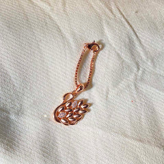 Sterling Silver Sparkling Swan Watch Charm