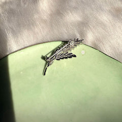 Sterling Silver Sparkling Silver Grace Brooch