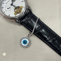 Sterling Silver Sparkling Evil Eye Charm