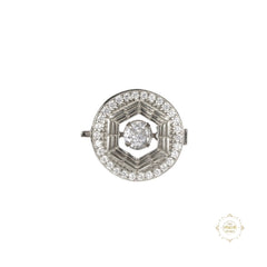 Sterling Silver Majestic Orbit Button