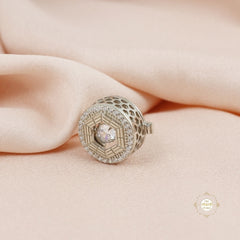 Sterling Silver Majestic Orbit Button