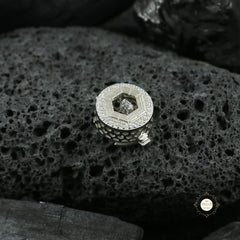 Sterling Silver Majestic Orbit Button