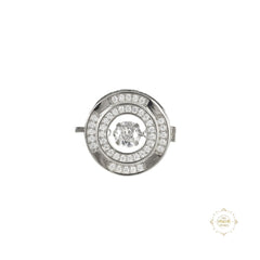 Sterling Silver Galaxy Glint Button