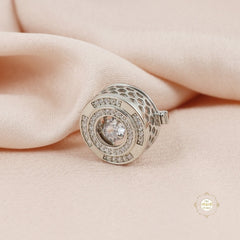 Sterling Silver Galaxy Glint Button