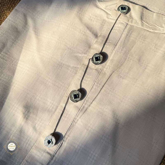 Buy Sterling Silver Men's Kurta button Online