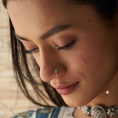 Blooming Flower Clip On Nosepin