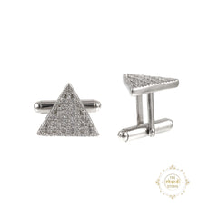 Sparkling Silver Shine Locks Cufflinks