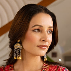 Noor Tribal Earring Dual Tone