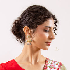 Tribal Taweez Earring Dual Tone