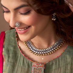 Dual Tone Chatai Necklace