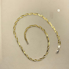 Dual Tone Silver Chain