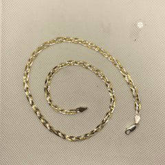 Dual Tone Silver Chain